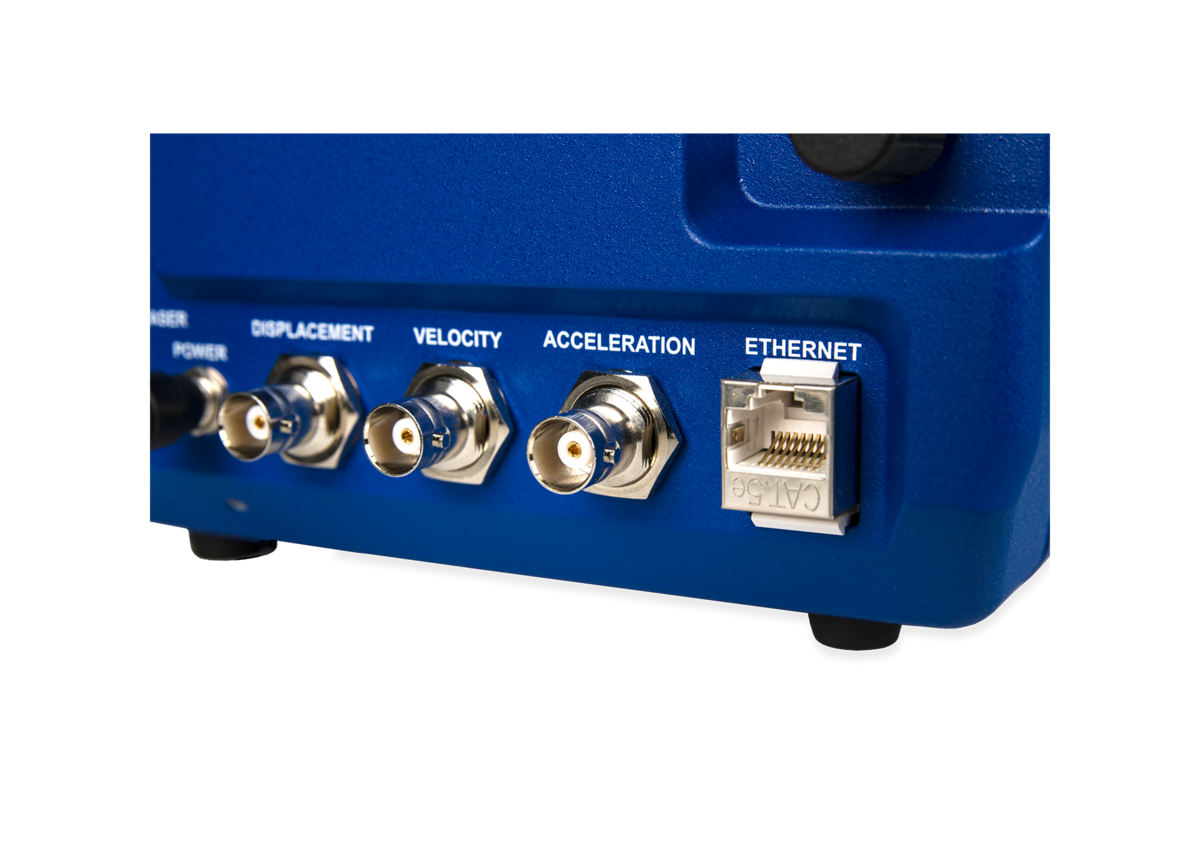 Vibromètre laser - douille BNC standard et GBit-Ethernet