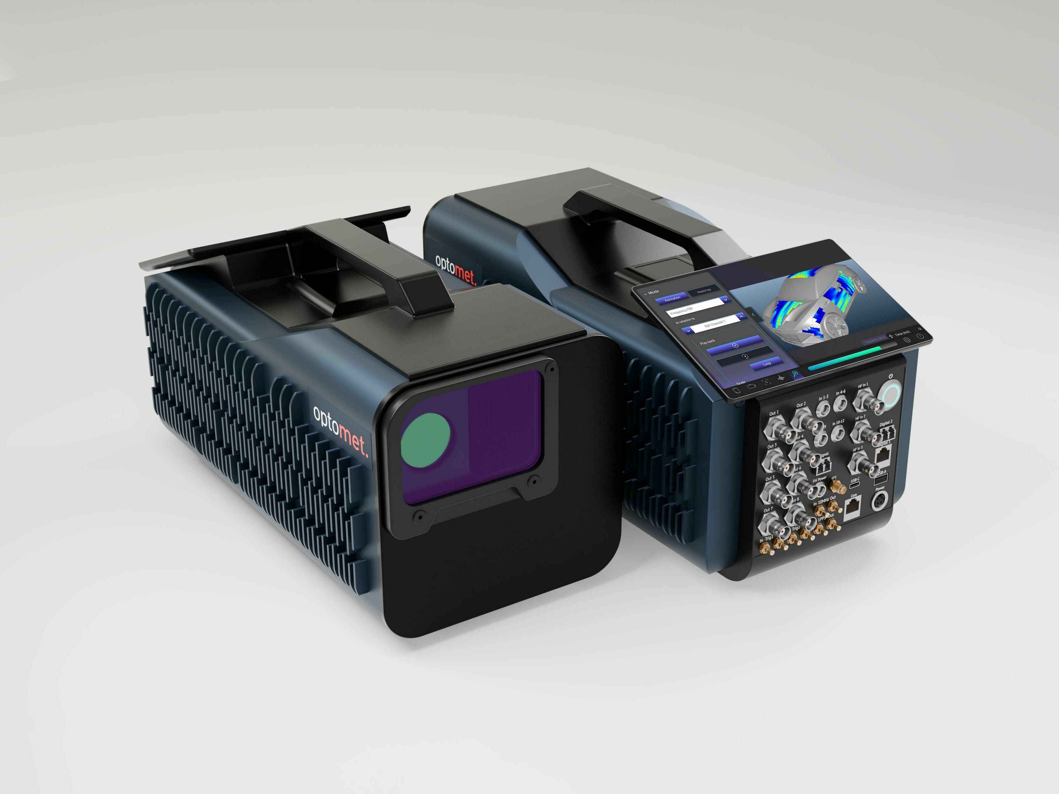 SMART Scan laser vibrometer, front and rear view