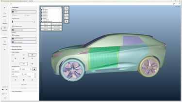 Screenshot from the SMART Lab software showing vibration measurements on a car