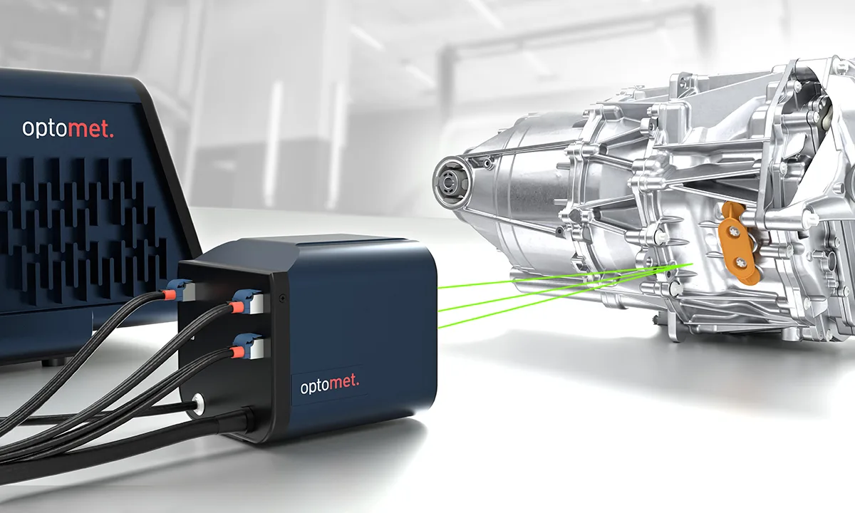 Лазерный виброметр SMART 3D-Fiber для измерения вибрации электродвигателя.