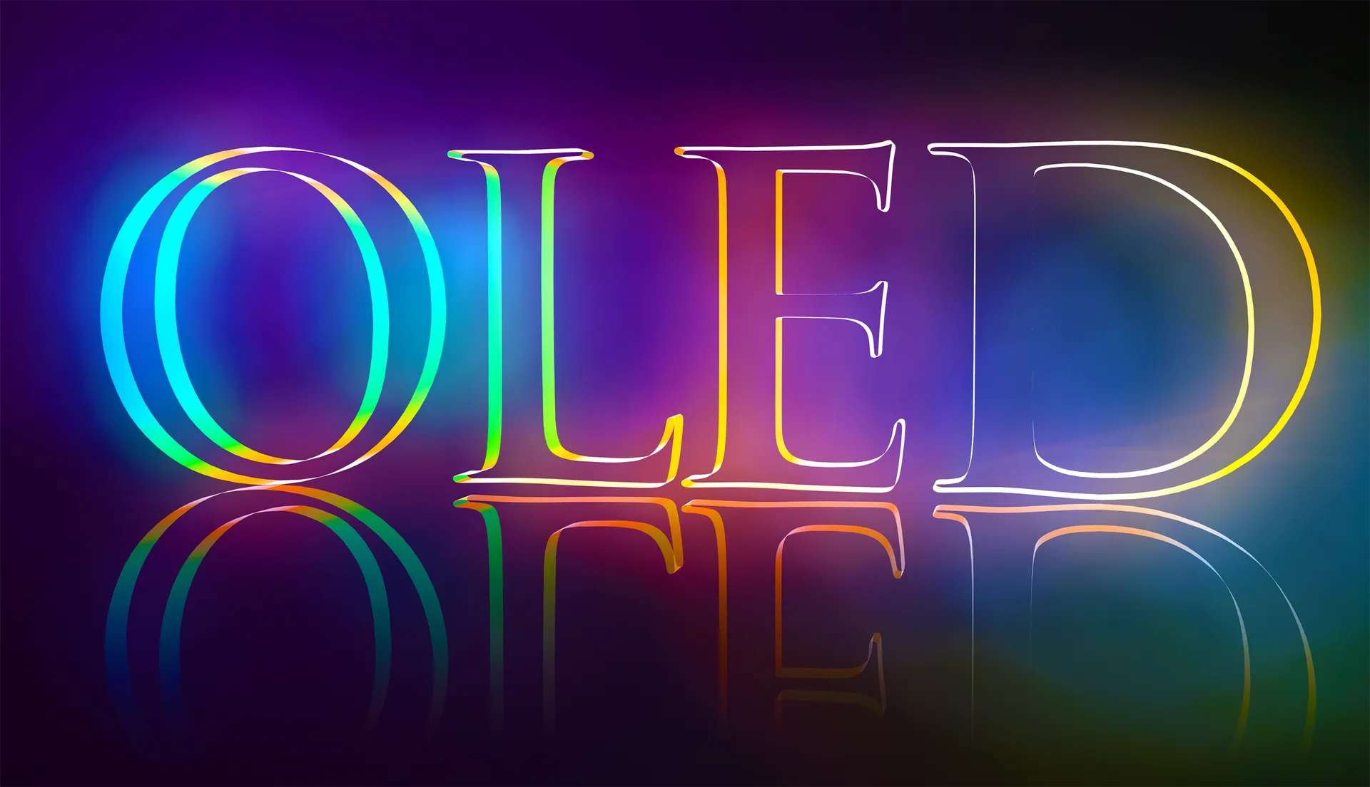 OLED 显示屏,象征振动测试应用。