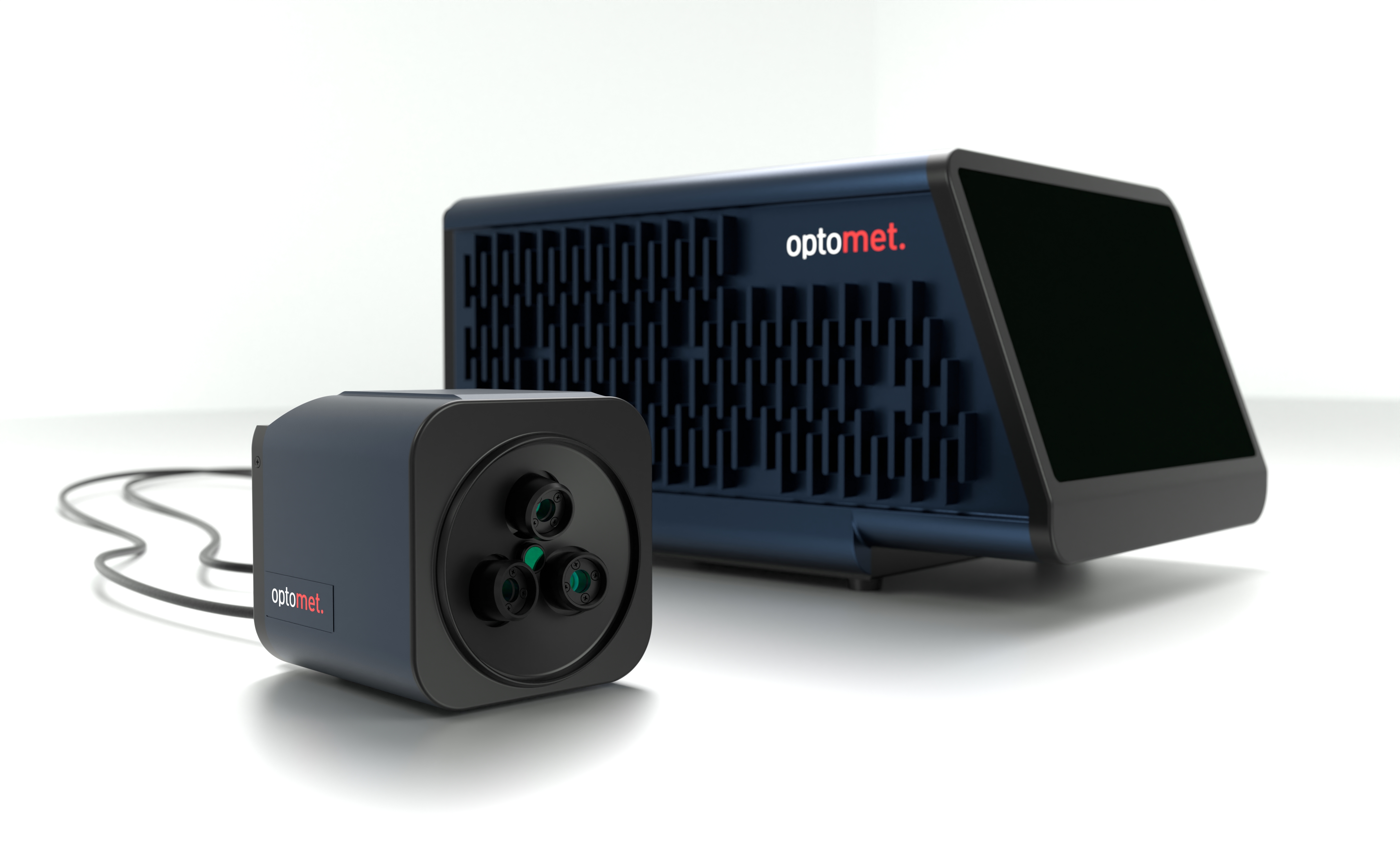 Vibrómetro láser 3D monopunto acoplado por fibra.