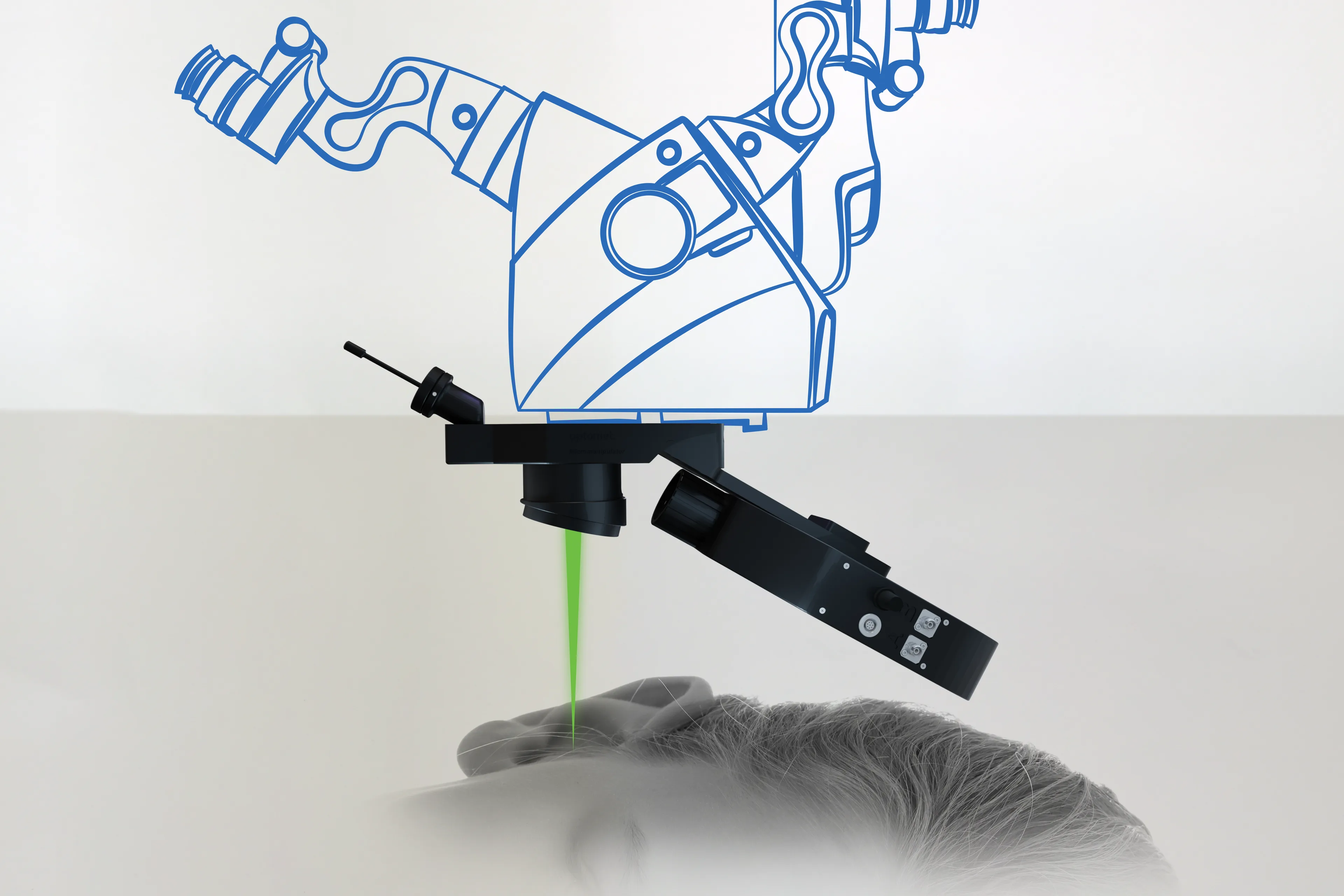Micromanipulateur de fibre.