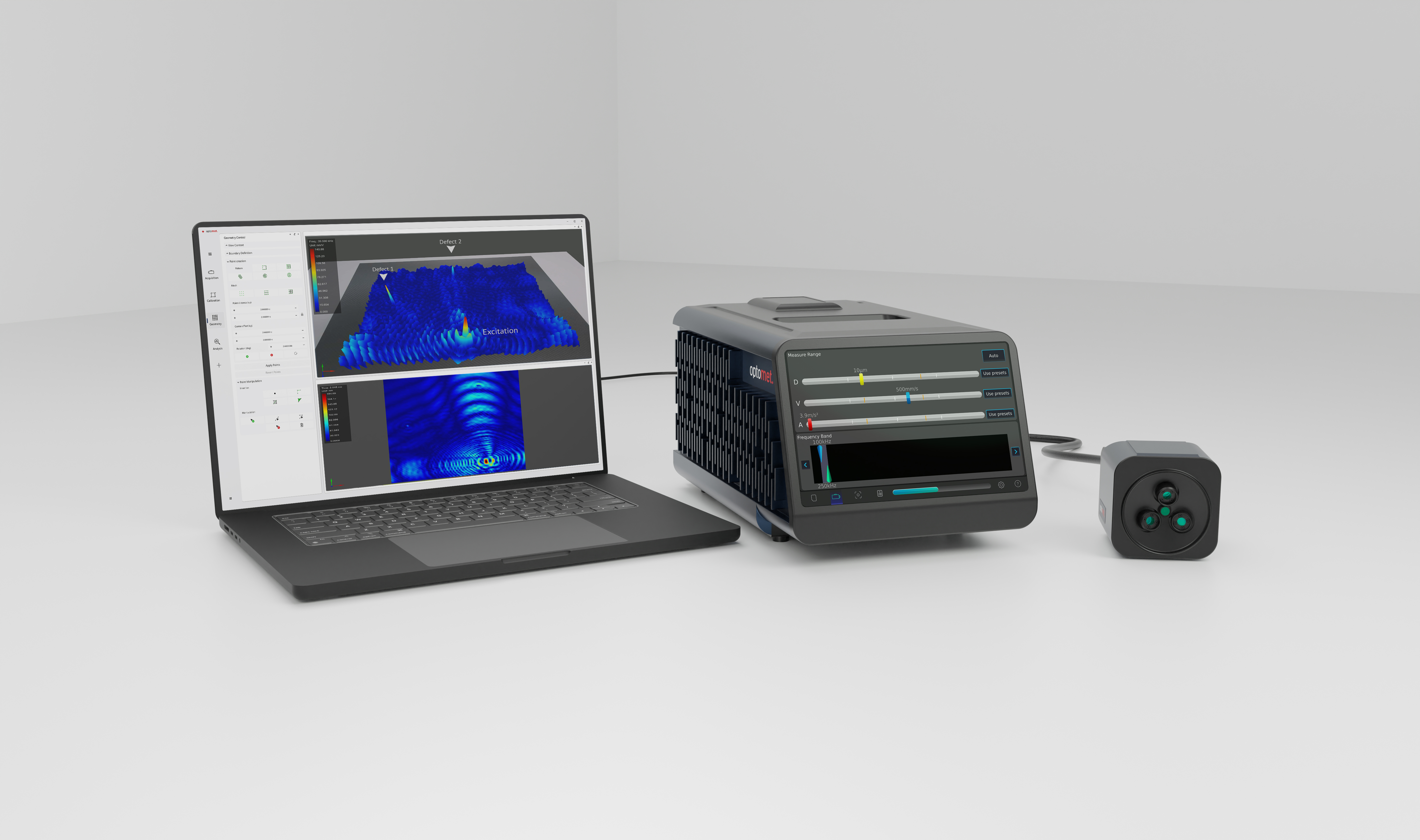 Vibrómetro láser de fibra SMART 3D.