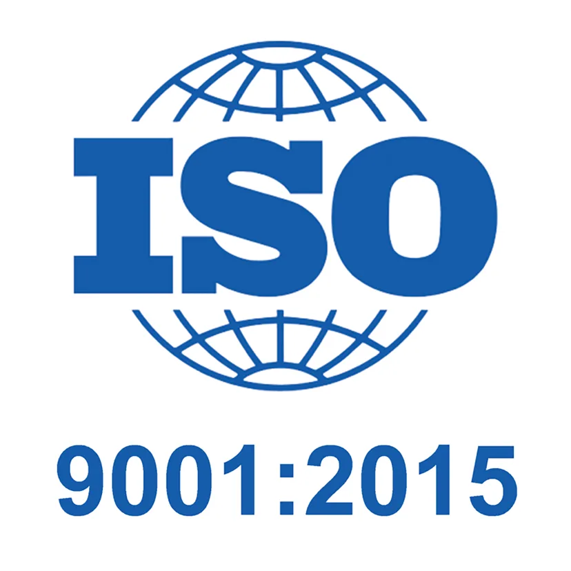 Logotipo de la certificación ISO 9001:2015.