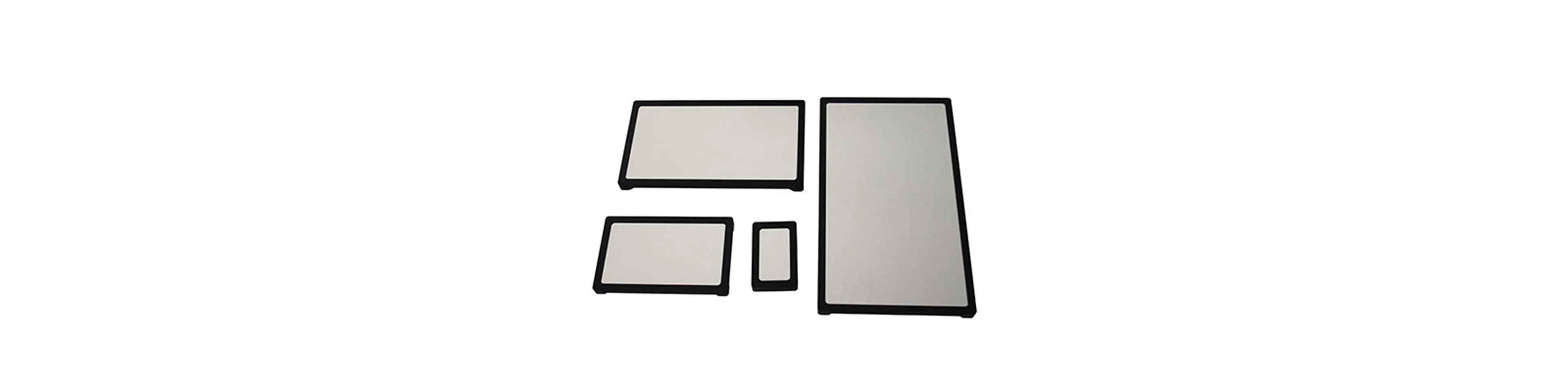 Jeu de miroirs pour vibromètre laser.