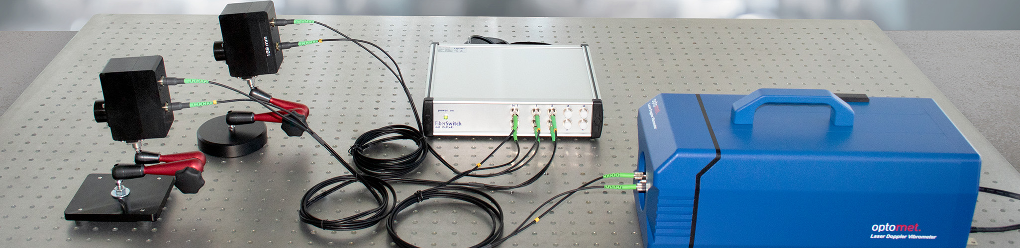 Descripción general del sistema de multiplexación por fibra.