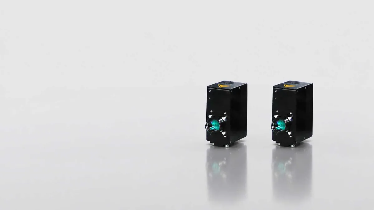 Deux têtes de mesure à fibre compactes pour les vibromètres laser Optomet CLASSIC.