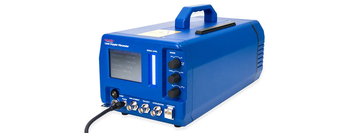 Vue arrière du vibromètre laser NOVA.