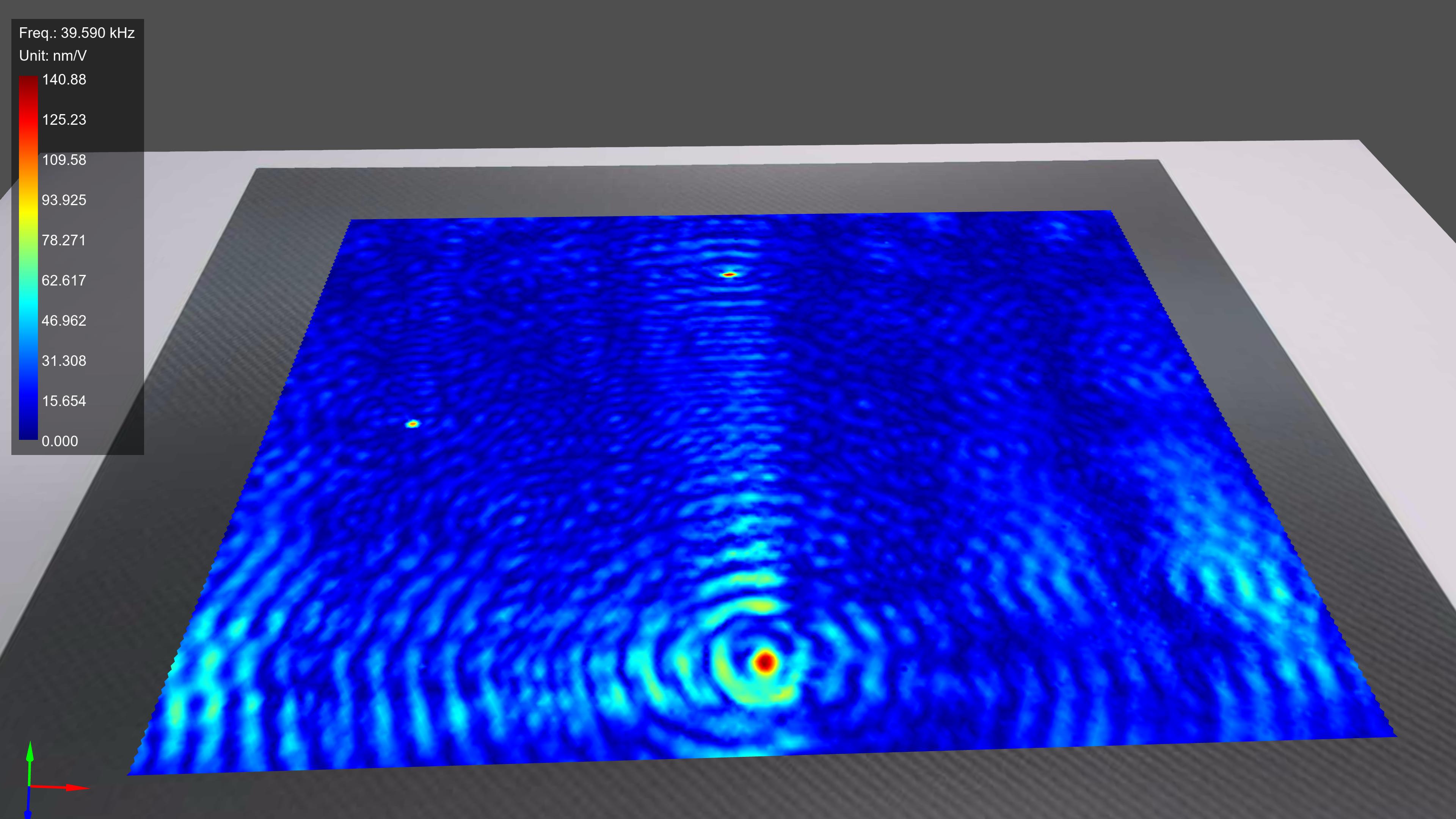 [Translate to Spanisch:] contactless detection of local defect resonances